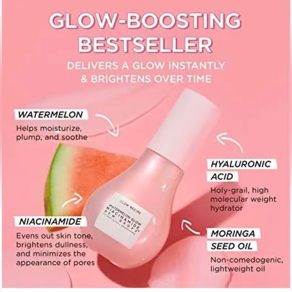 🍉 Glow Recipe Watermelon Glow Niacinamide Dew Drops NIB - Picture 9 of 11